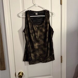 Stylish Black and Gold Tank Top